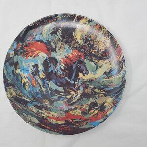 Lenore Beran Limited Edition Signed Plate 1978 Fantasy "The Little Blue Horse".